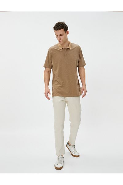 Koton Μπλουζάκι Basic Polo με λαιμόκοψη και κοντό μανίκι
