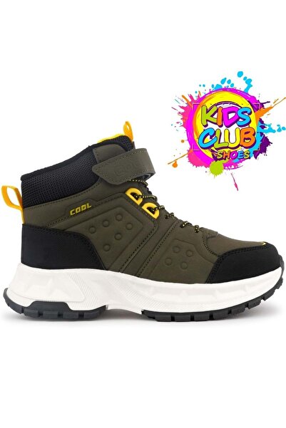 KOCAMANLAR Cool Harvey Ortopedik Kaymaz Taban Unisex Çocuk Bot HAKİ