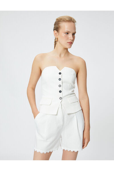 Koton Στράπλες ελαστικό γιλέκο