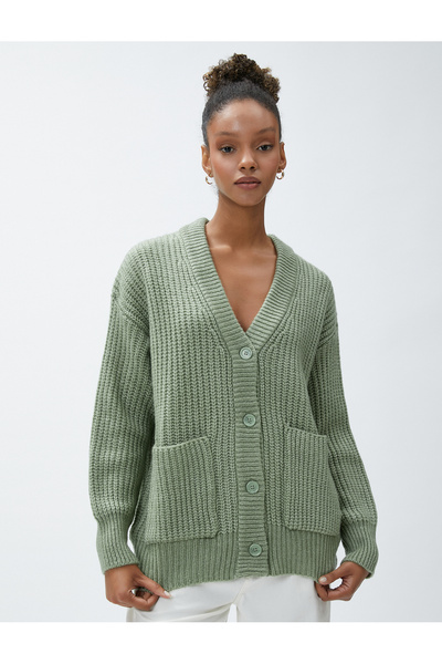 Koton Pletený cardigan s výstřihem do V