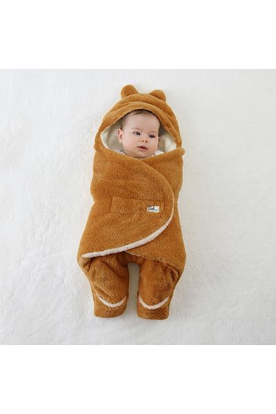 Owli Baby Winter Outer Swaddle Mocha