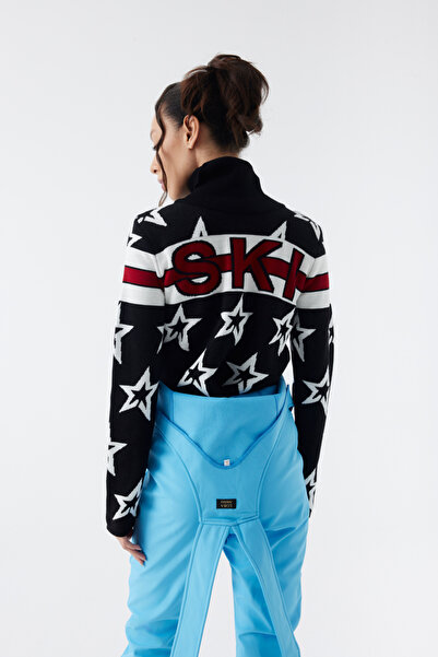 Lora Atelierr Kırmızı Ski Logolu Kazak(KAYAK TULUMU)