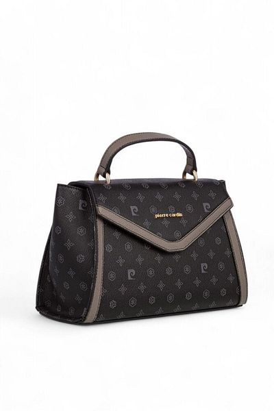 Pierre Cardin Monogram Black Women's Handbag 05Pc24K812-Mn