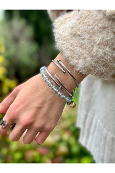 Zodyak Doğal Taş حجر التوباز الأزرق الطبيعي 8 ملم - سوار للرجال والنساء بجودة...