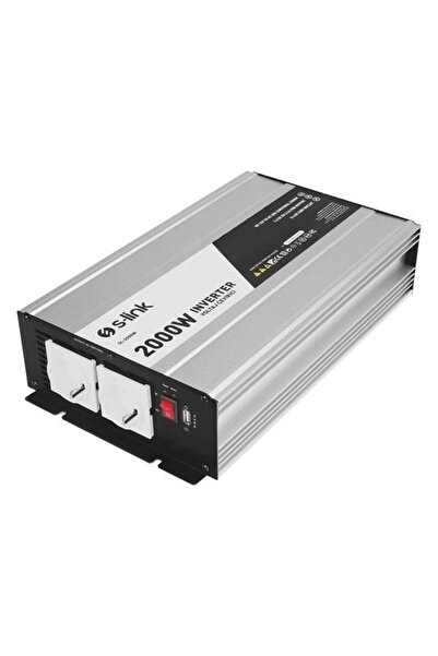 S-LINK SL-2000W 2000W DC12V-AC230V İnverter