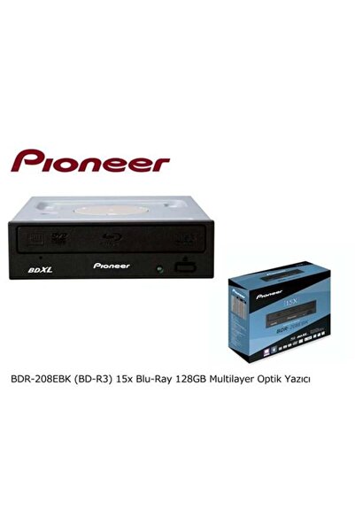 PIONNER Pioneer BDR-208EBK (BD-R3) 15x Blu-Ray 128GB Multilayer Optik Yazıcı