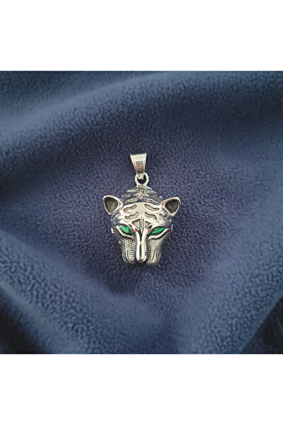 Hedea قلادة من الفولاذ برأس النمر