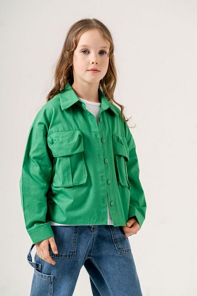 GİYİCEM Set de tricou și cămașă model 3125 pentru fete