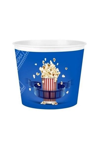 MG HOME 1Pc Corn Bucket Chips Bucket Popcorn Bowl 2200ml Plastic Unbreakable Bucket Popcorn