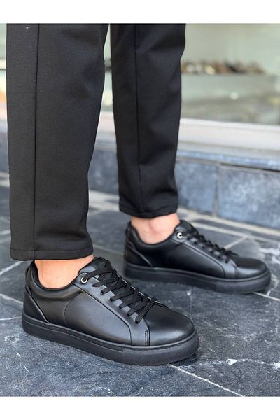 BOA Kb-Bx1 Black Skin High Black Sole Casual Men's Shoes