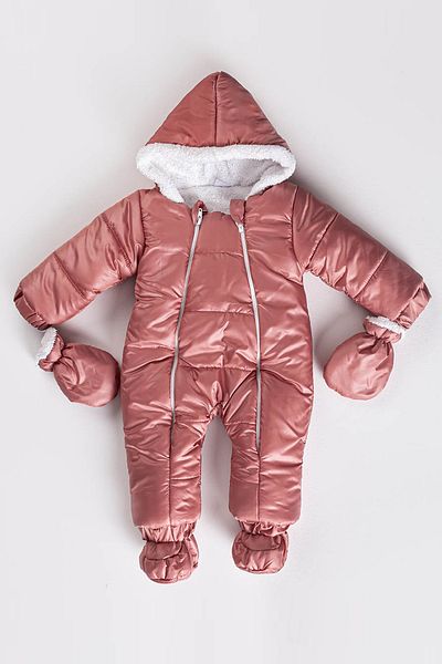 MAİBELLA Cold and Waterproof Non-Marking Hooded Winter Girl Boy Baby Astronaut Jumpsuit Cosmonaut Jumpsuit