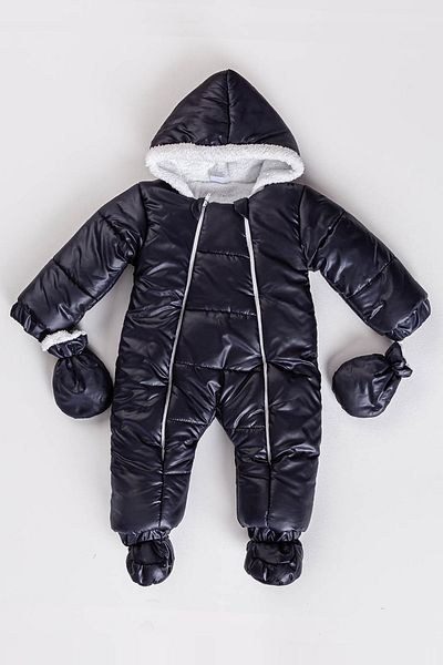 MAİBELLA Winter Cold and Waterproof Cotton Hooded Baby Astronaut Jumpsuit - Cosmonaut