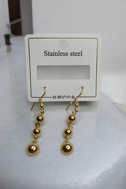 ESMERAY STEEL Üstün Çelik sallanan Dorika desenli küpe