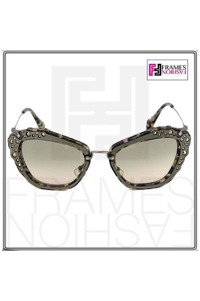 Miu Miu Black Sunglasses 04QS