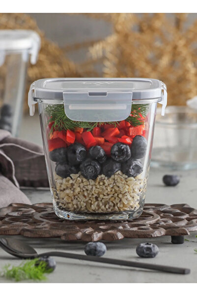 kitchenboost 700 ml Lava 4-Piece Fresco Storage Set - Multi-Purpose Food Container