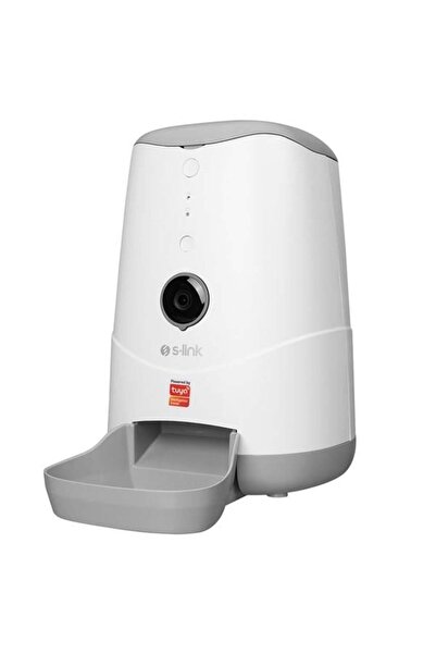 S-LINK Otomatik Kedi Maması Kabı Kameralı Kedi Besleyici Evde Olmadığınızda A...