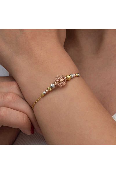 Skygo Silver Color Ball Dorika Women's Bracelet