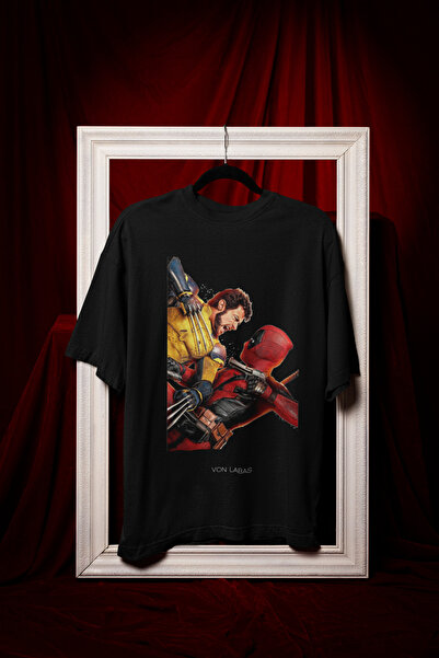 MAGORS DEADPOOL & WOLVERINE DIZAJNIRANE UNISEKS MAJICE Oversize kroj Pamuk