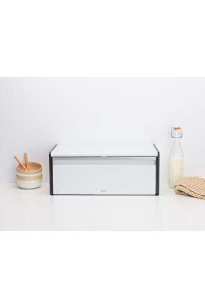 Brabantia White Cornered Bread Box