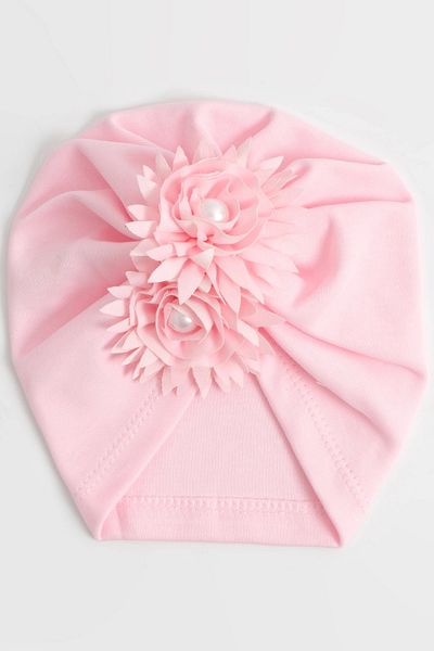 LOGO AKSESUAR Baby Girl Floral Cotton Bonnet