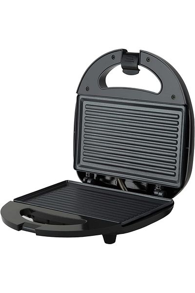 ALSAIF Electric Sandwich Maker With Grill Plate, Small Size, Stainless Steel, Easy Clean With Non-stick