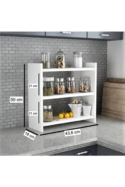 toprak Tezgah Üstü Baharatlık Rafı