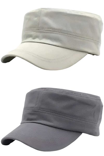 Uniquetrenders Unisex Βαμβακερό Καπέλο Castro 2 Τεμάχια