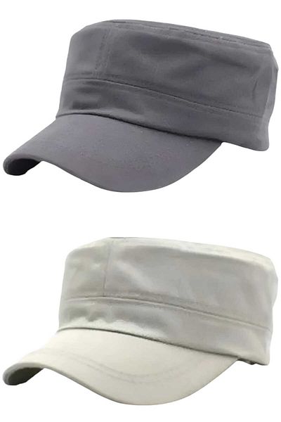 Uniquetrenders Unisex Βαμβακερό Καπέλο Castro 2 Τεμάχια
