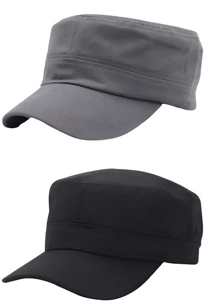 Uniquetrenders Unisex Βαμβακερό Καπέλο Castro 2 Τεμάχια