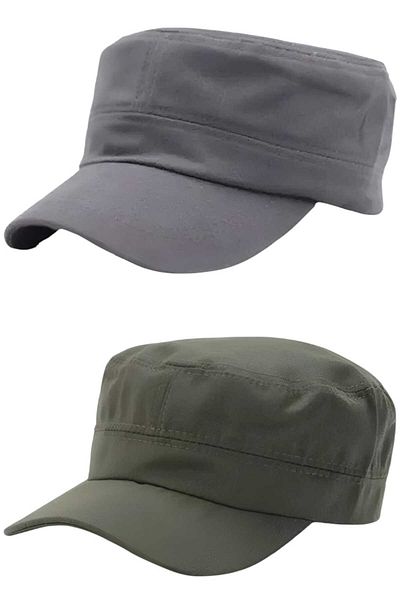 Uniquetrenders Unisex Βαμβακερό Καπέλο Castro 2 Τεμάχια