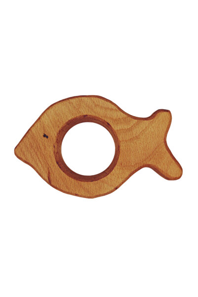 Sevimli Hayalet Diş Kaşıyıcı Balık Doğal Ahşap