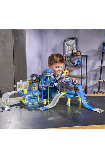 Majorette Pista de masini Majorette Creatix Police cu 5 masinute