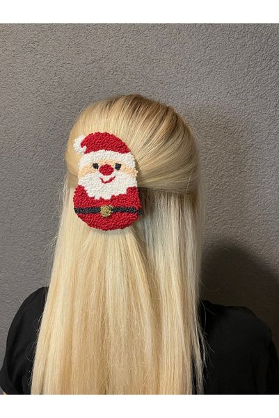 asyakuş Efsarstudio Handmade Punch New Year's Collection Santa Claus Clip Buckle