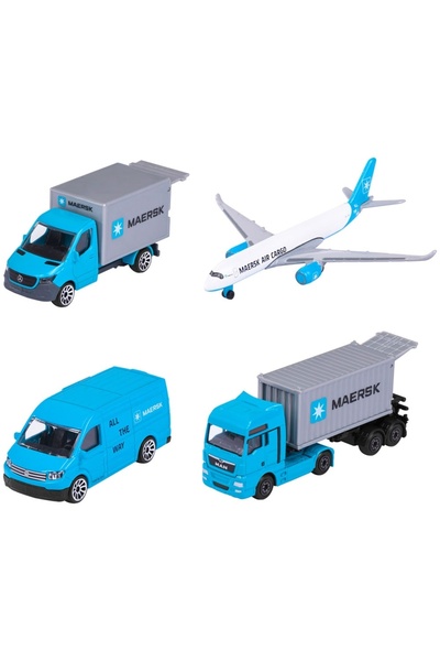 Majorette MAERSK Logistics'i 4 araçla ayarla