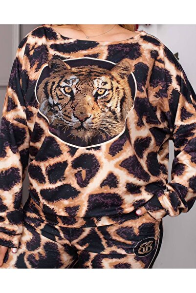 Bella Belluci Plus Size Leopard Suit