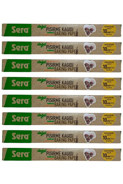 SERA 8 Natural Unwhitened Organic Baking Paper - 10 Lu X 8