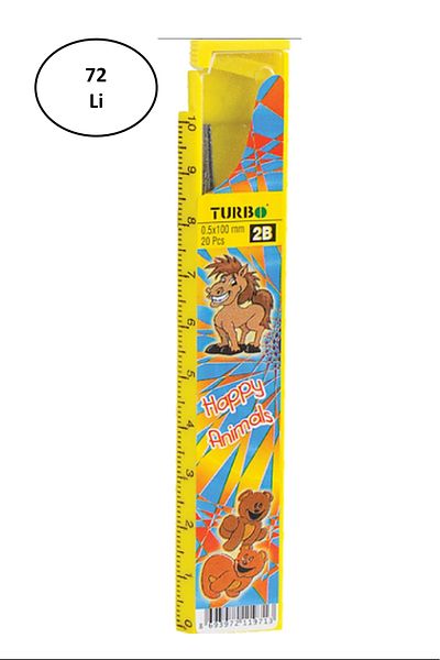 Fatih Turbo 2b New Ruled Graduated Min 0.5/60 Mm Pen Tip 72 Pieces