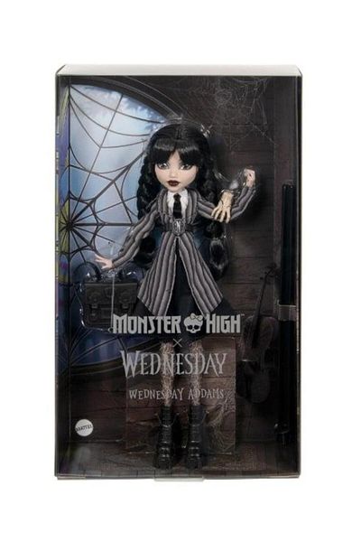 ToysAll Monster High Wednesday HXJ04 - طفل مع زي مدرسي