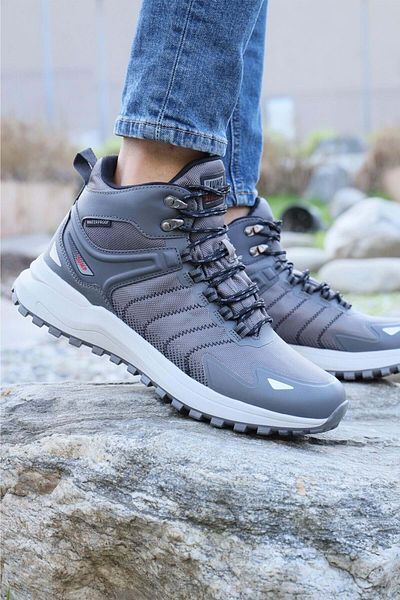 Jump Μοντέλο 28680 - Γκρι Χρώμα Ορθοπεδικές Unisex Αντιολισθητικές Μπότες