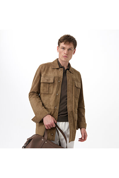 Desa Alvise Kahve Erkek Süet Deri Ceket