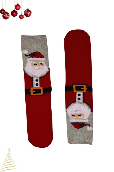 PJ & Me Thermal New Year Stocking with Bearded Santa Claus Figure