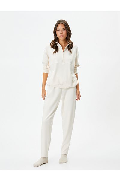 Koton Jogger Pajama Bottoms with Elastic Waist