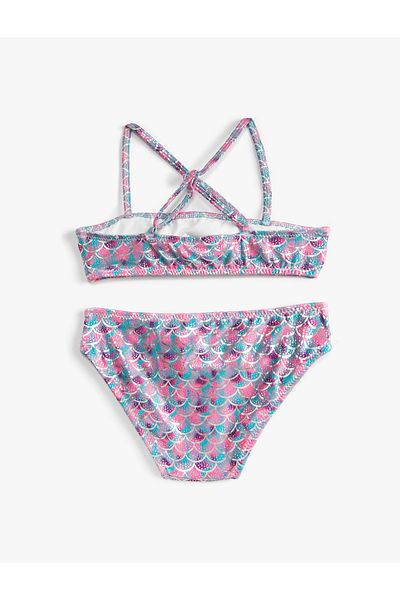 Koton Set de bikini cu bretele subțiri cu volane