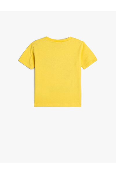 Koton Monster Printed T-Shirt Short Sleeve Crew Neck Cotton