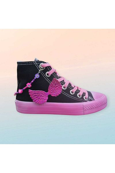 archiepet design special roz cu dantelă cu mărgele pantofi pentru fetiță