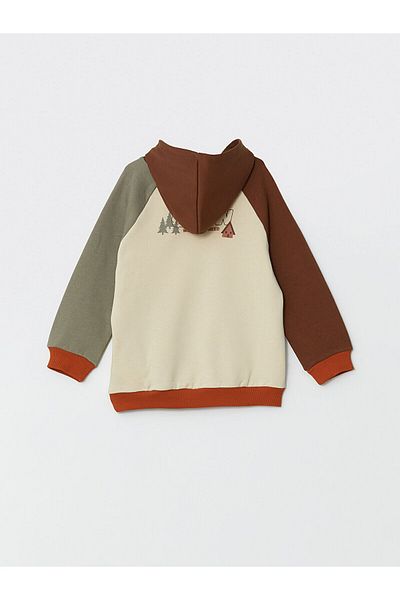 LC Waikiki Lcw Kids Hooded Printed Boys Sweatshirt