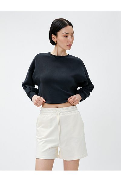 Koton Crop mikina Modal Blended