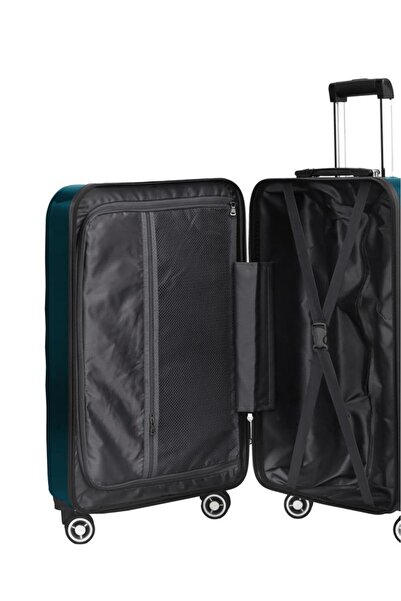 louisiana polo Orta Boy %100 Polikarbon Valiz Petrol 1808