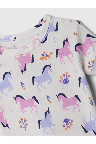 GAP BebekOrganik Pamuk Desenli Pijama Takımı