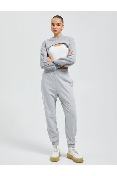 Koton Λεπτομερής τσέπη με ψηλόμεσο παντελόνι Jogger